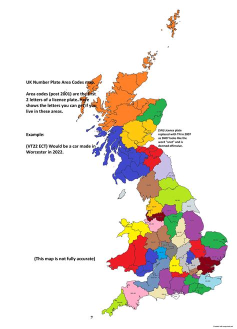 uk registration plates area codes